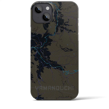 【山ノ内（長野県）】地図柄iPhoneケース（バックカバータイプ）