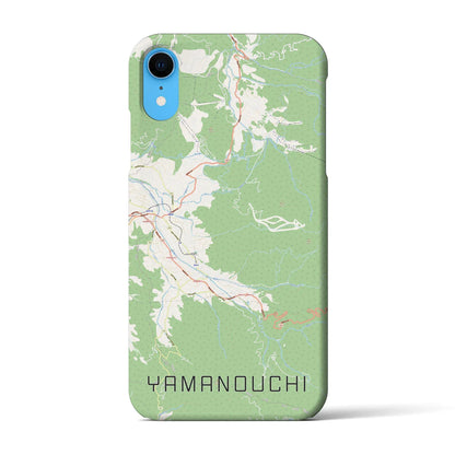 【山ノ内（長野県）】地図柄iPhoneケース（バックカバータイプ）