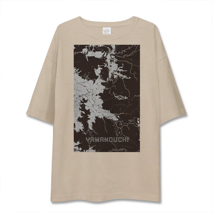 【山ノ内（長野県）】地図柄ビッグシルエットTシャツ
