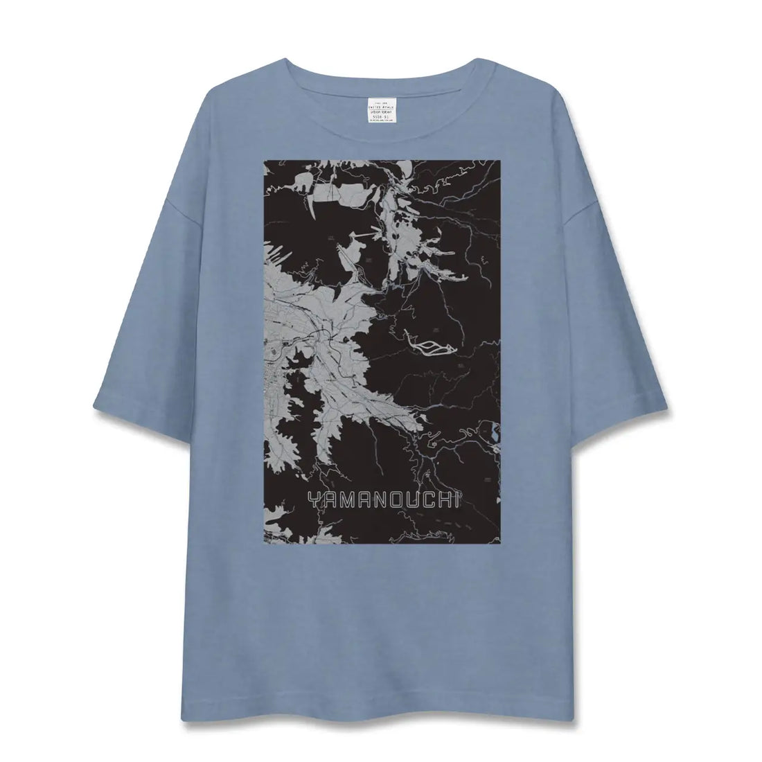 【山ノ内（長野県）】地図柄ビッグシルエットTシャツ