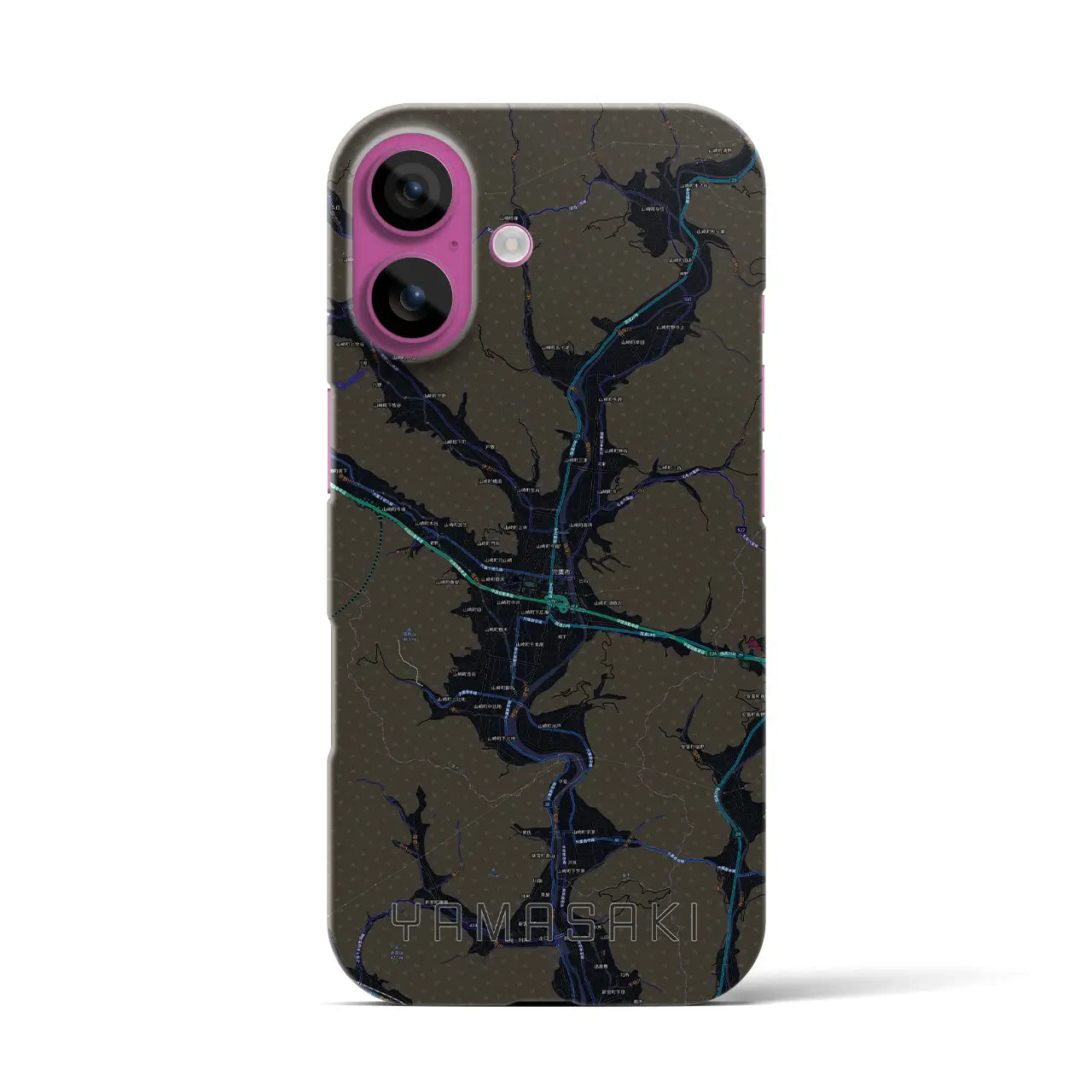 【山崎（兵庫県）】地図柄iPhoneケース（バックカバータイプ）