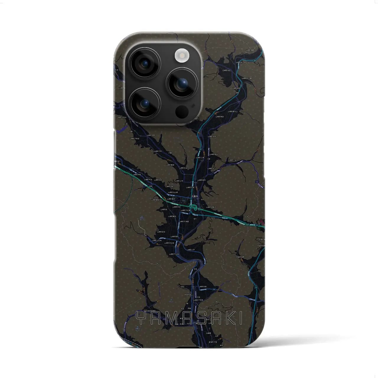 【山崎（兵庫県）】地図柄iPhoneケース（バックカバータイプ）