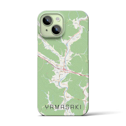 【山崎（兵庫県）】地図柄iPhoneケース（バックカバータイプ）