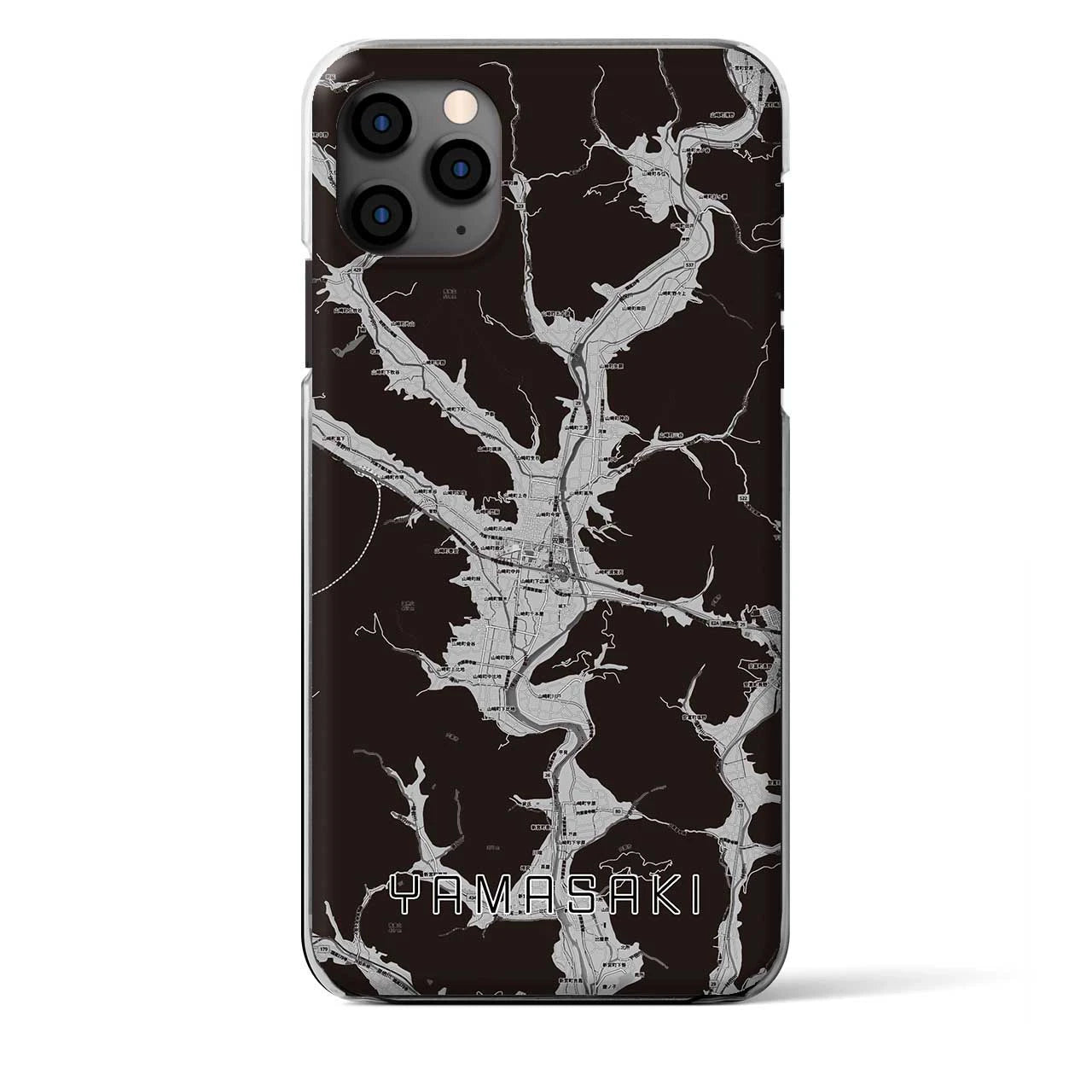 【山崎（兵庫県）】地図柄iPhoneケース（クリアタイプ）
