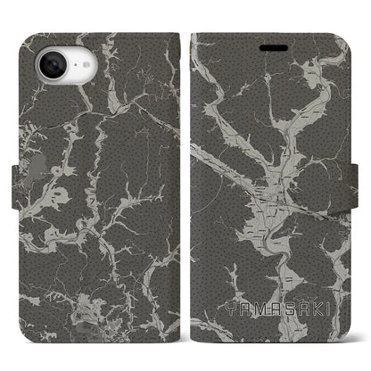 【山崎（兵庫県）】地図柄iPhoneケース（手帳タイプ）