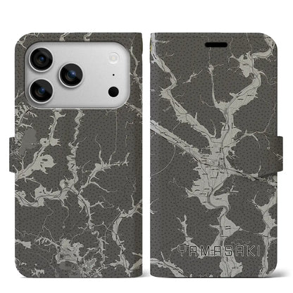 【山崎（兵庫県）】地図柄iPhoneケース（手帳タイプ）