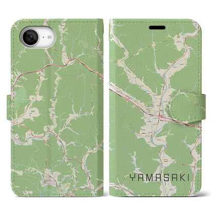 【山崎（兵庫県）】地図柄iPhoneケース（手帳タイプ）