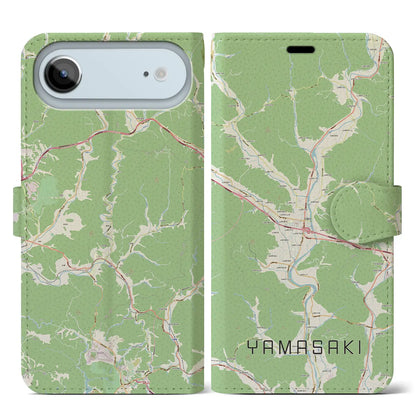 【山崎（兵庫県）】地図柄iPhoneケース（手帳タイプ）