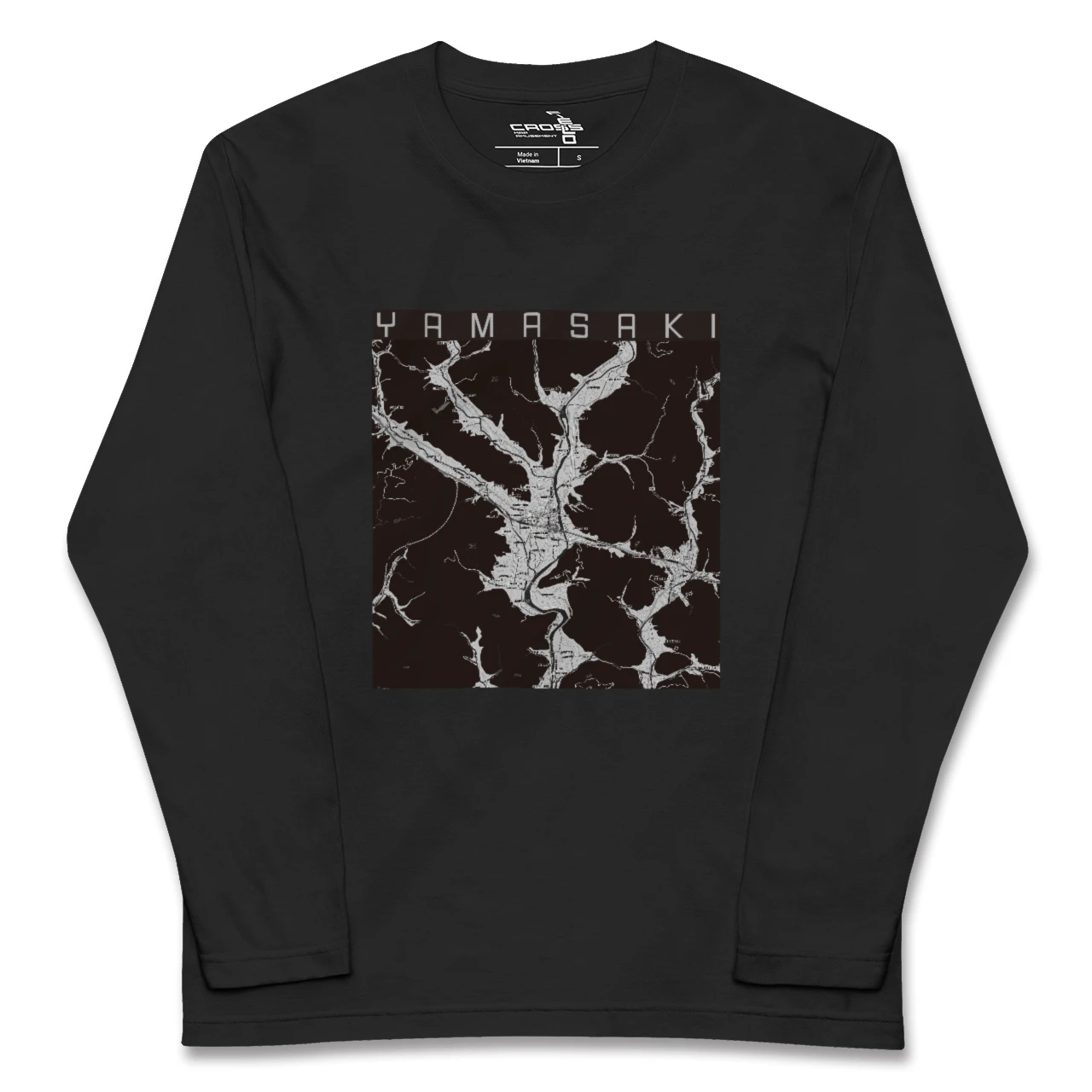 【山崎（兵庫県）】地図柄ロングスリーブTシャツ