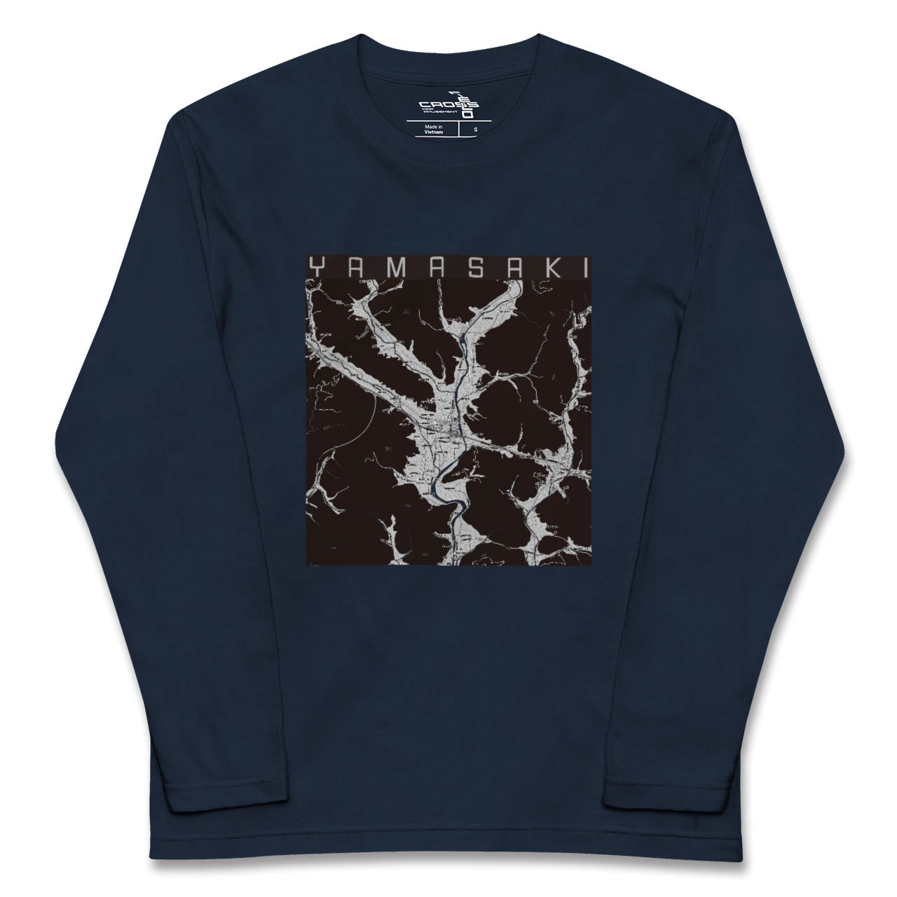 【山崎（兵庫県）】地図柄ロングスリーブTシャツ