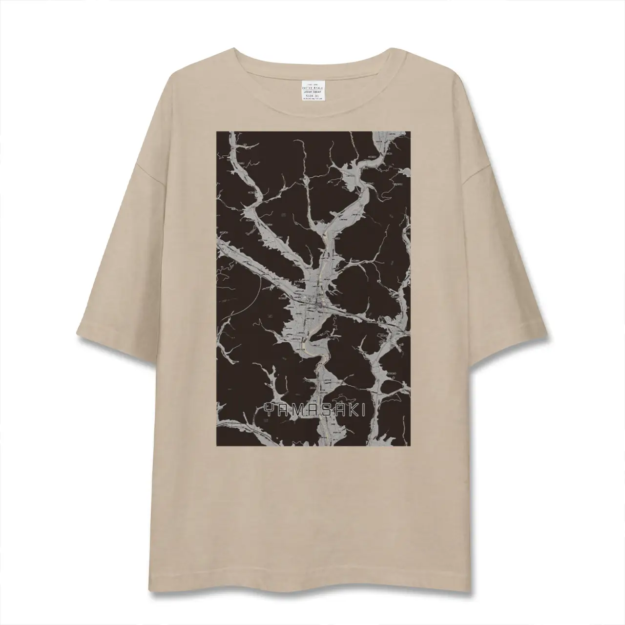 【山崎（兵庫県）】地図柄ビッグシルエットTシャツ