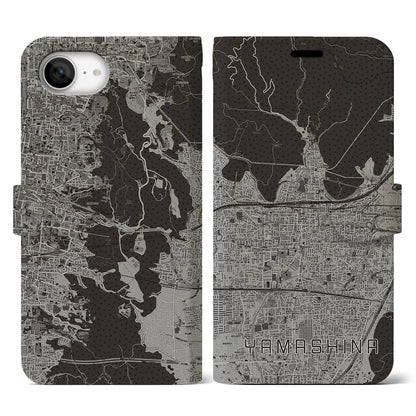 【山科（京都府）】地図柄iPhoneケース（手帳タイプ）