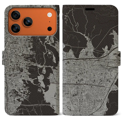 【山科（京都府）】地図柄iPhoneケース（手帳タイプ）