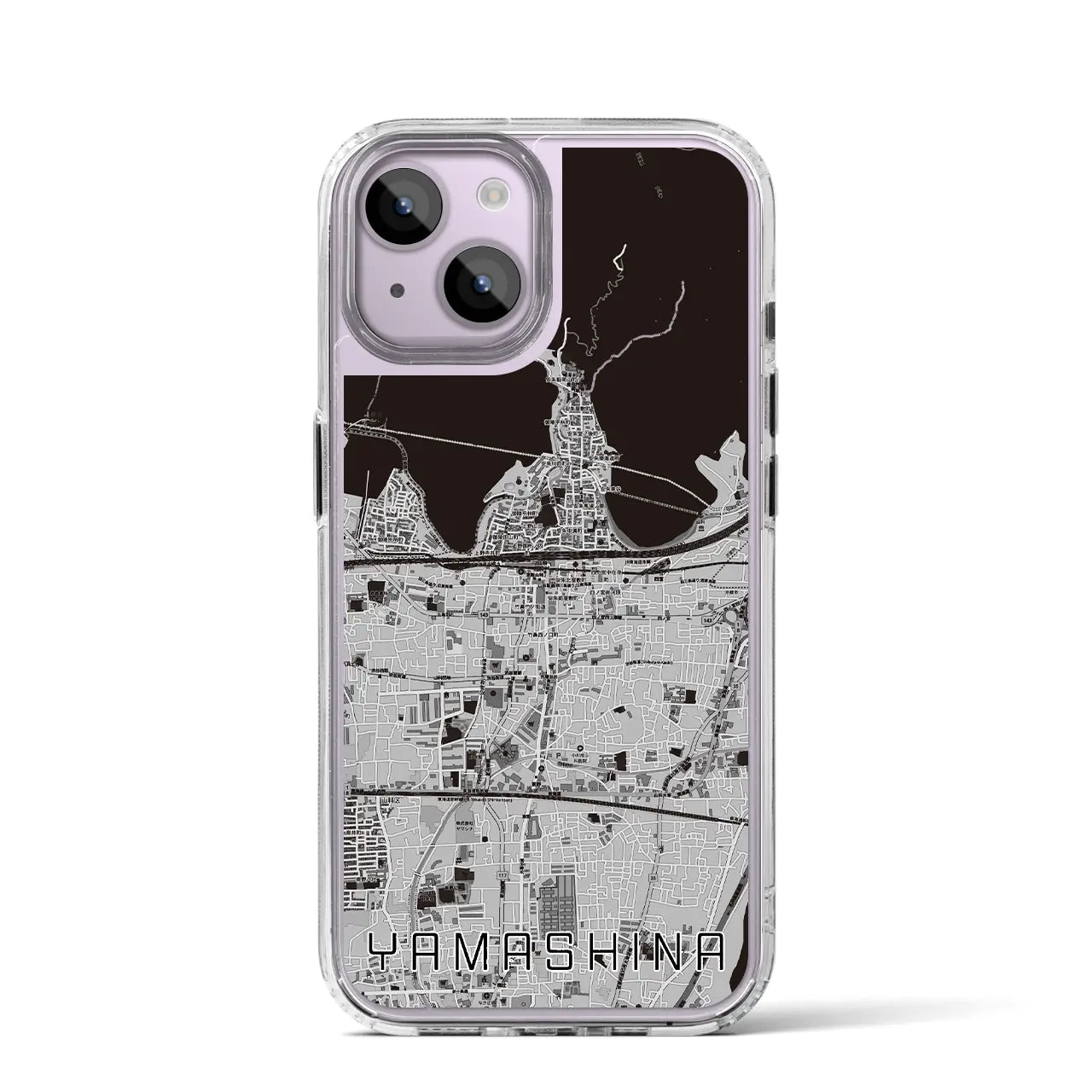 【山科（京都府）】地図柄iPhoneケース（MagSafeタイプ）