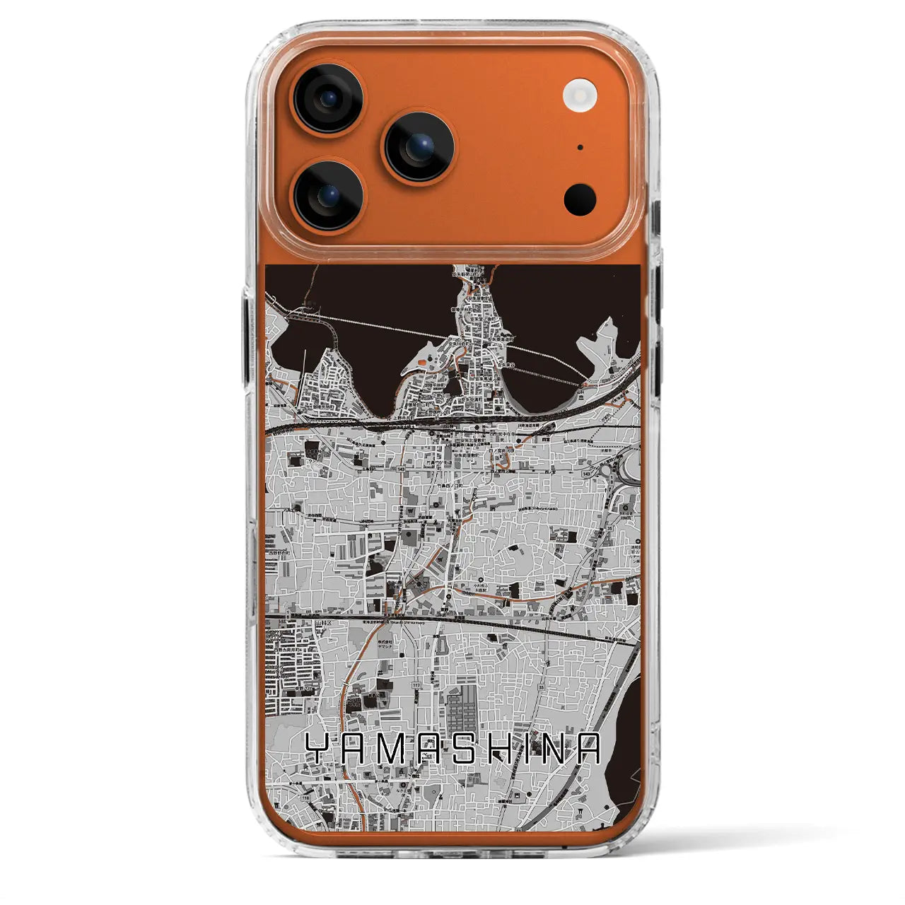 【山科（京都府）】地図柄iPhoneケース（MagSafeタイプ）