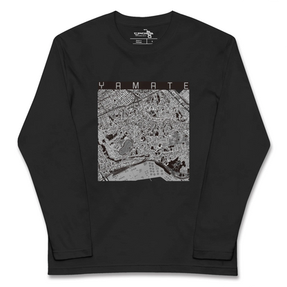 【山手（神奈川県）】地図柄ロングスリーブTシャツ