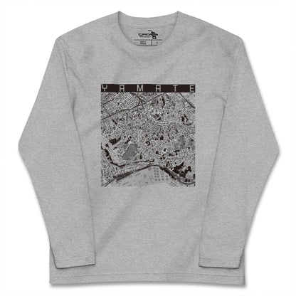 【山手（神奈川県）】地図柄ロングスリーブTシャツ