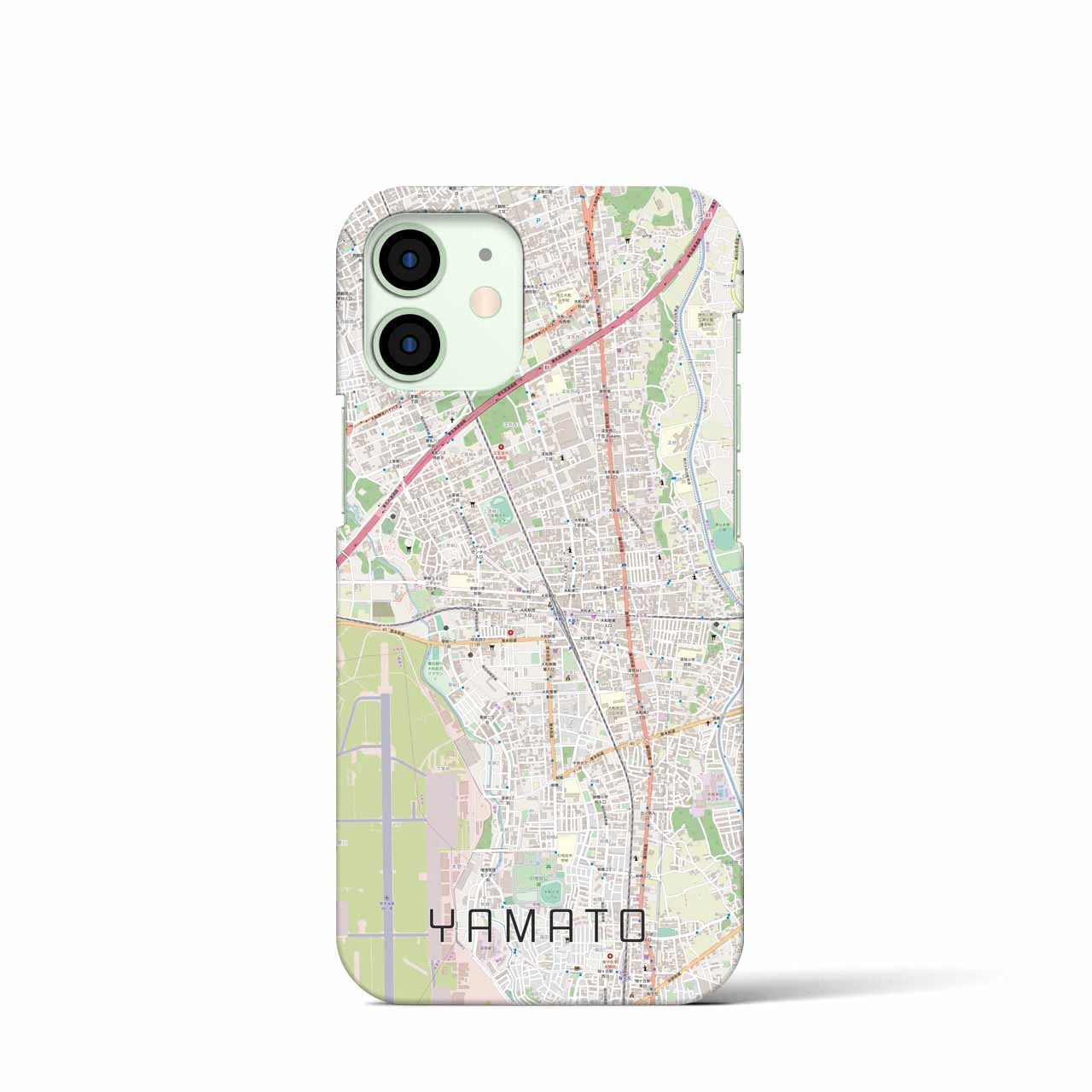 【大和（神奈川県）】地図柄iPhoneケース（バックカバータイプ）