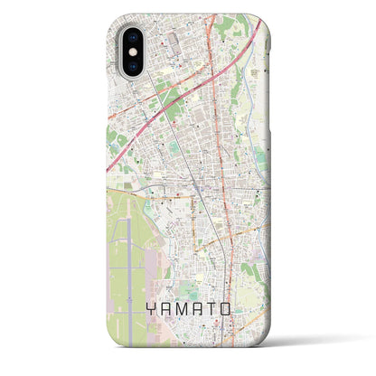 【大和（神奈川県）】地図柄iPhoneケース（バックカバータイプ）