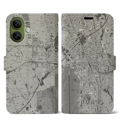 【大和（神奈川県）】地図柄iPhoneケース（手帳タイプ）