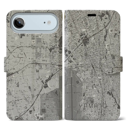【大和（神奈川県）】地図柄iPhoneケース（手帳タイプ）