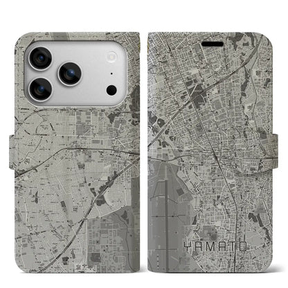 【大和（神奈川県）】地図柄iPhoneケース（手帳タイプ）
