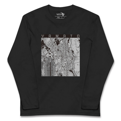 【大和（神奈川県）】地図柄ロングスリーブTシャツ