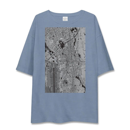 【大和（神奈川県）】地図柄ビッグシルエットTシャツ