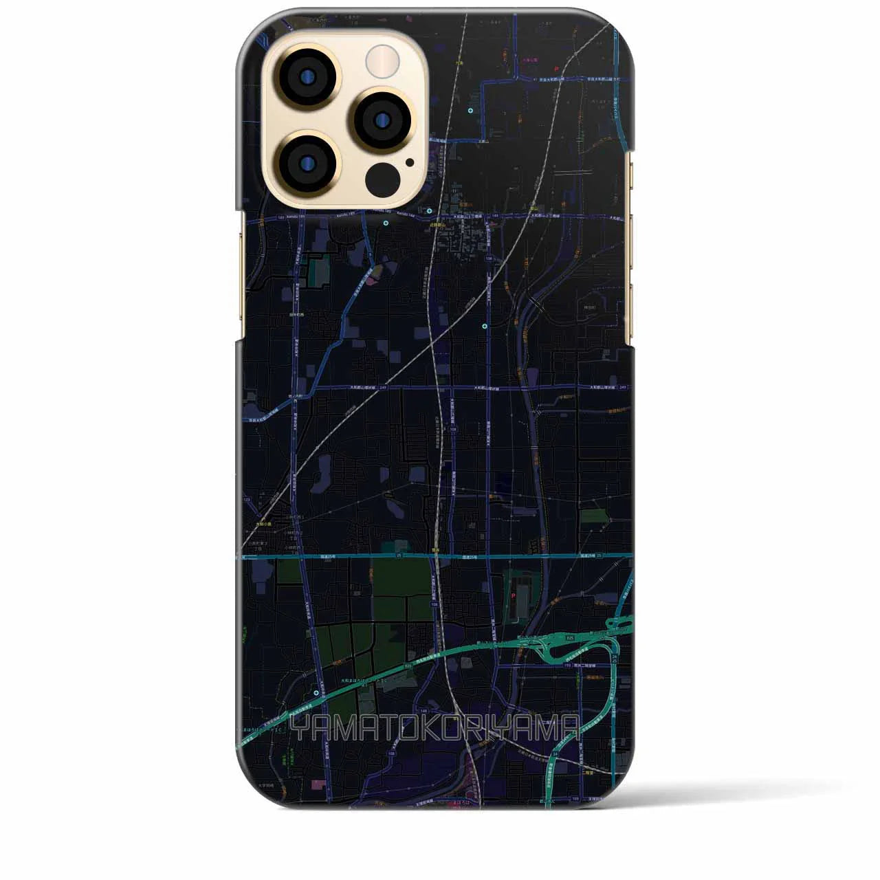 【大和郡山（奈良県）】地図柄iPhoneケース（バックカバータイプ）