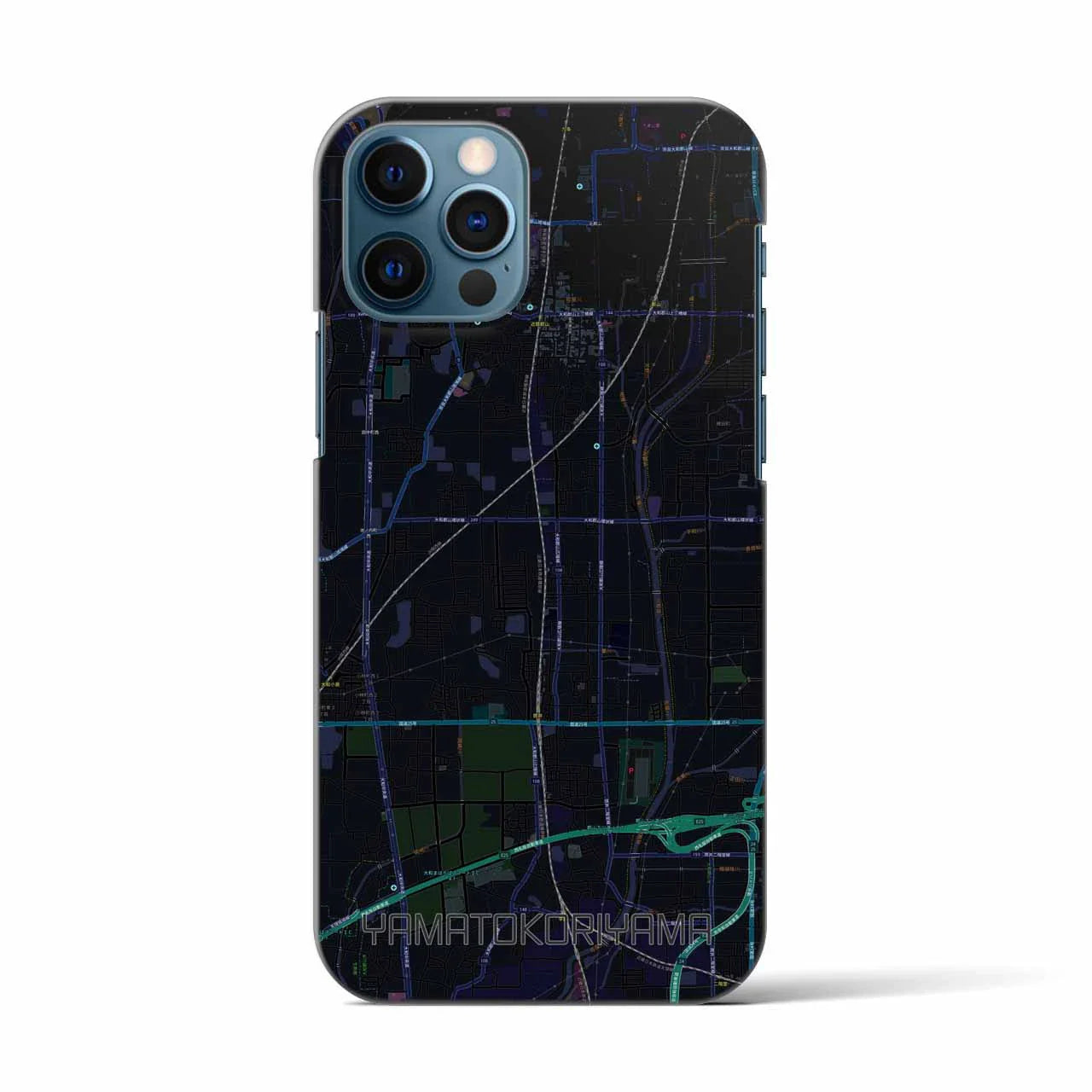 【大和郡山（奈良県）】地図柄iPhoneケース（バックカバータイプ）