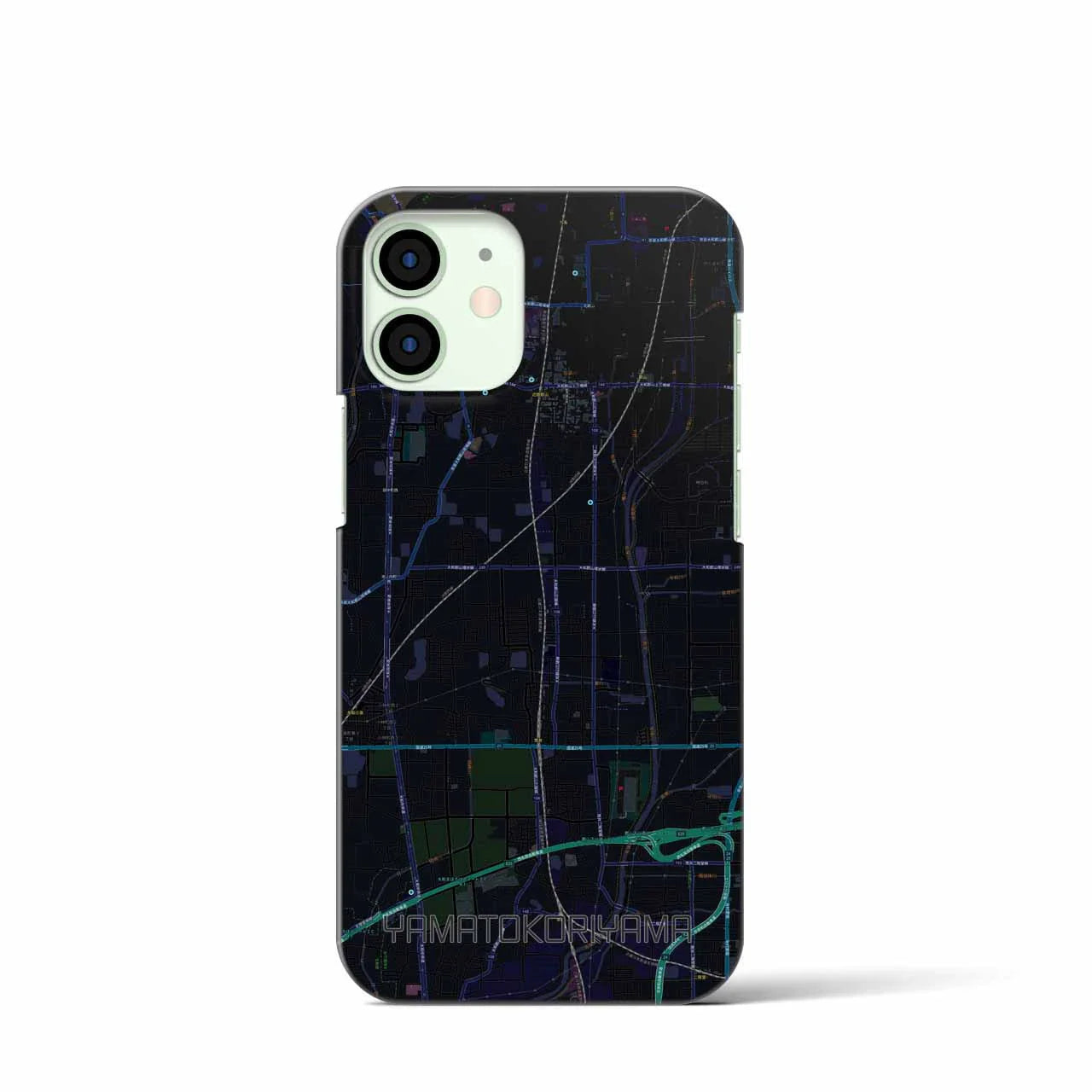 【大和郡山（奈良県）】地図柄iPhoneケース（バックカバータイプ）