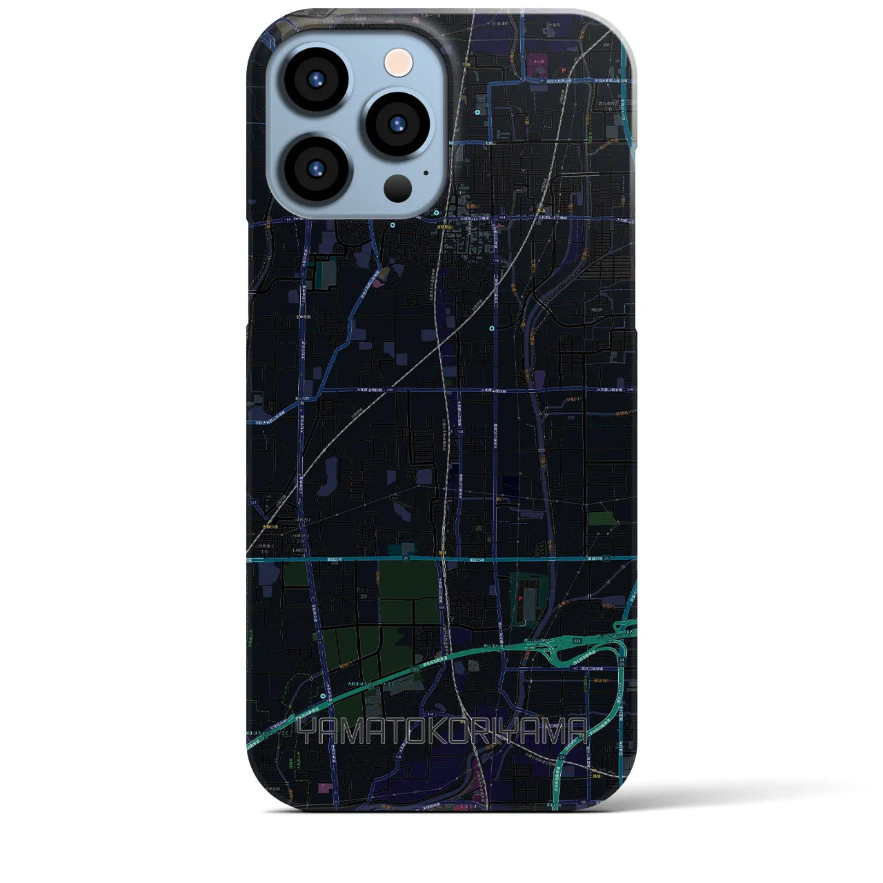 【大和郡山（奈良県）】地図柄iPhoneケース（バックカバータイプ）