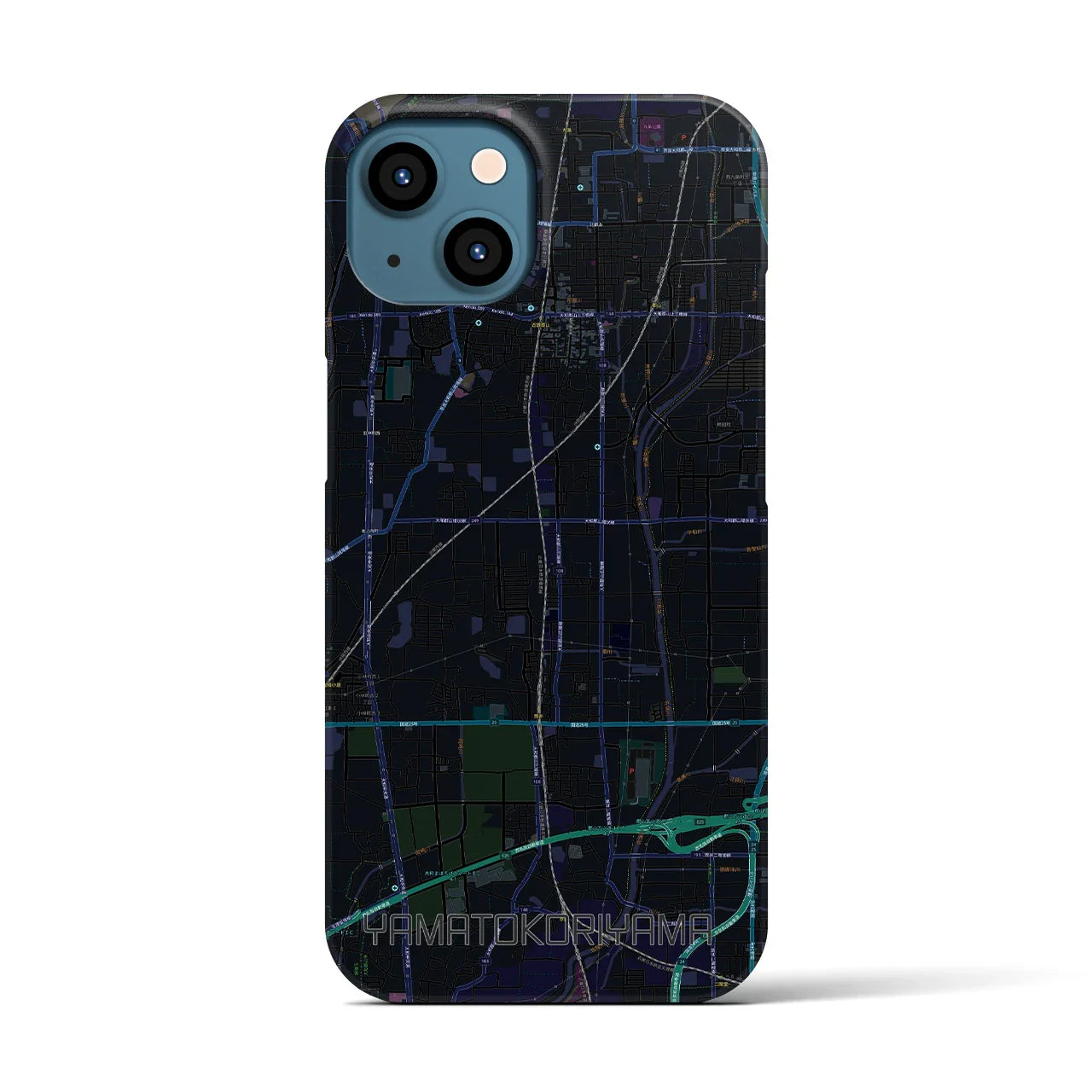 【大和郡山（奈良県）】地図柄iPhoneケース（バックカバータイプ）