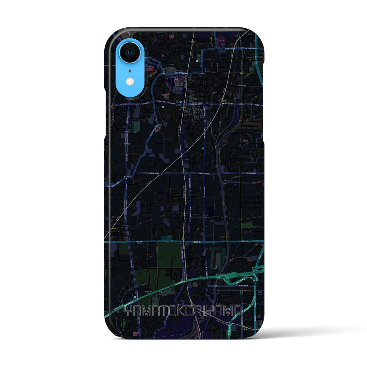 【大和郡山（奈良県）】地図柄iPhoneケース（バックカバータイプ）