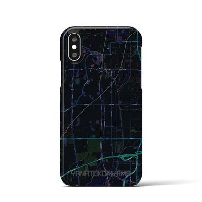 【大和郡山（奈良県）】地図柄iPhoneケース（バックカバータイプ）