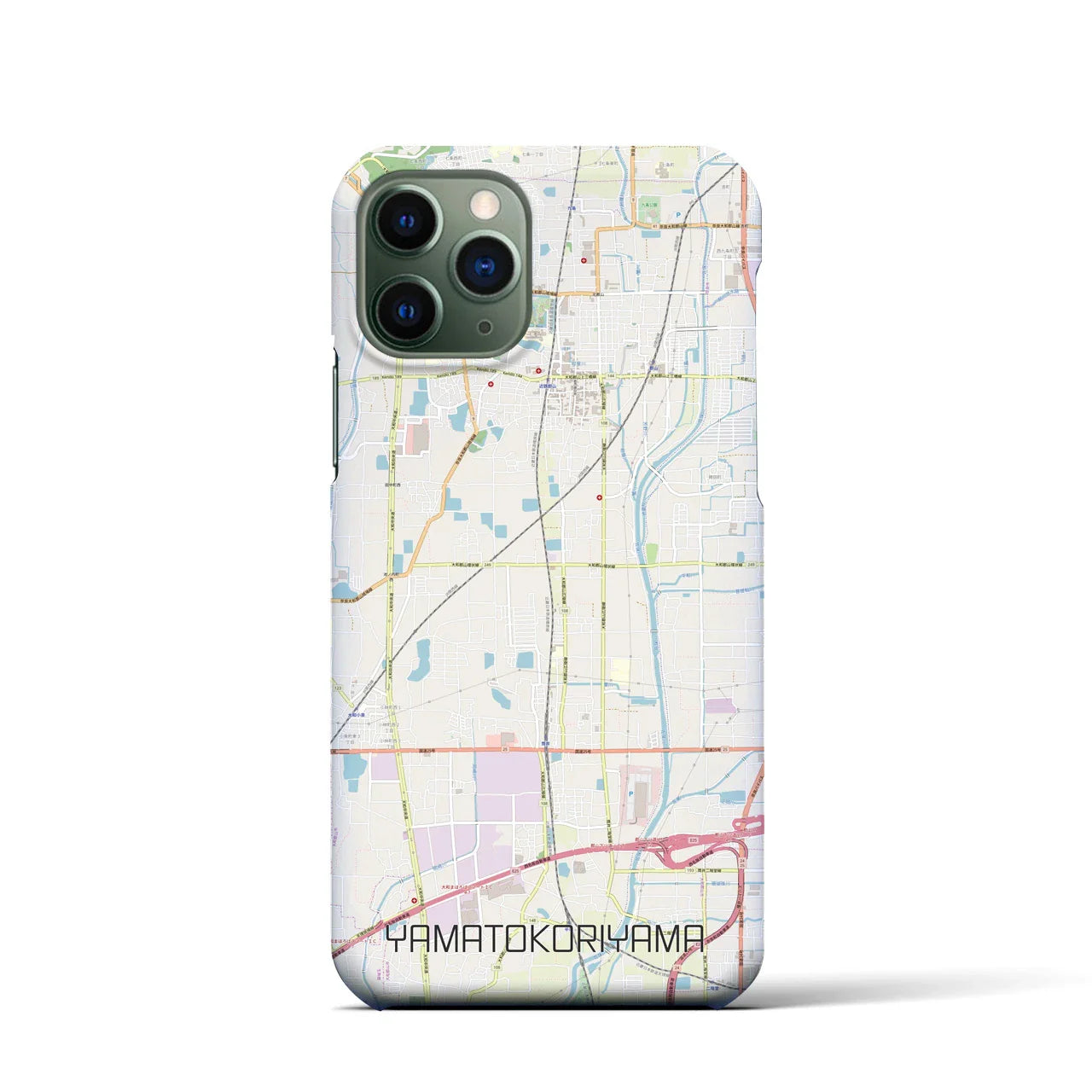 【大和郡山（奈良県）】地図柄iPhoneケース（バックカバータイプ）