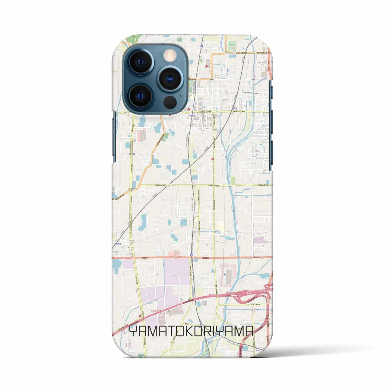 【大和郡山（奈良県）】地図柄iPhoneケース（バックカバータイプ）