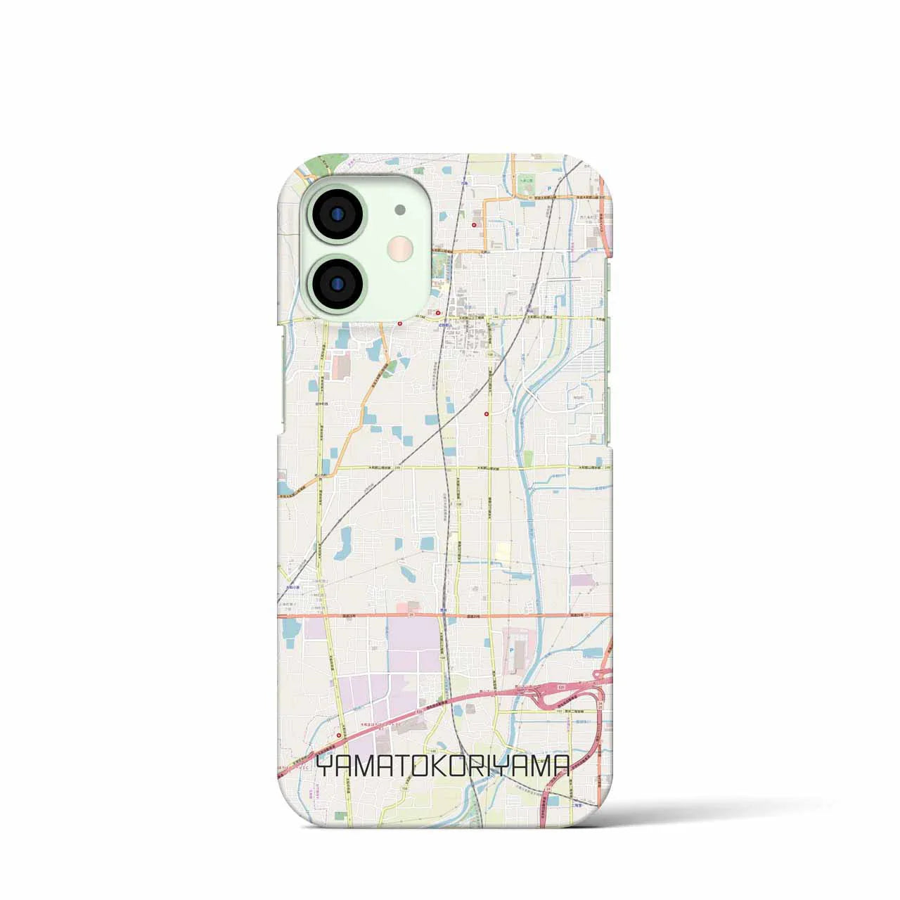 【大和郡山（奈良県）】地図柄iPhoneケース（バックカバータイプ）