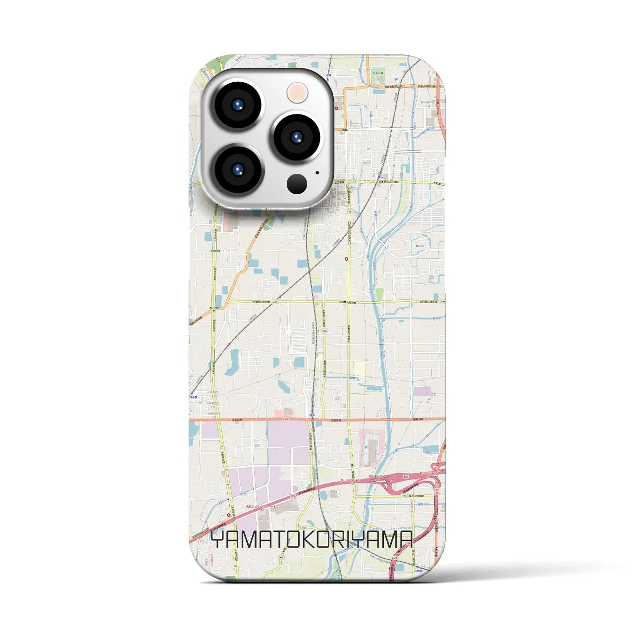 【大和郡山（奈良県）】地図柄iPhoneケース（バックカバータイプ）