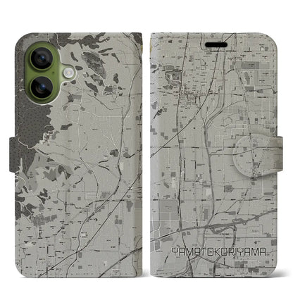 【大和郡山（奈良県）】地図柄iPhoneケース（手帳タイプ）