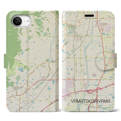 【大和郡山（奈良県）】地図柄iPhoneケース（手帳タイプ）