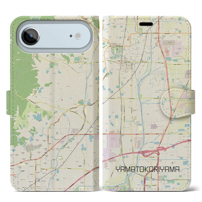 【大和郡山（奈良県）】地図柄iPhoneケース（手帳タイプ）