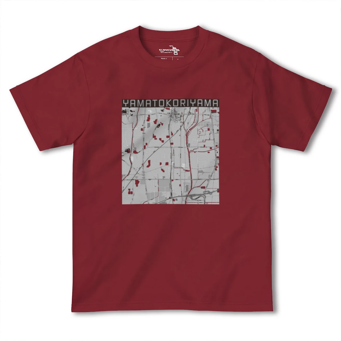 【大和郡山（奈良県）】地図柄ヘビーウェイトTシャツ
