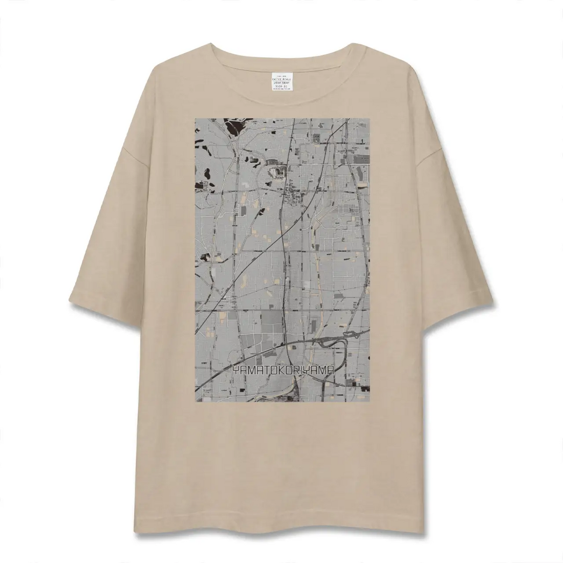 【大和郡山（奈良県）】地図柄ビッグシルエットTシャツ