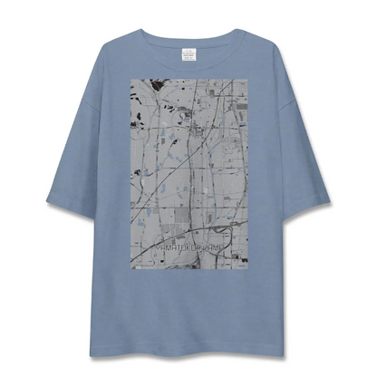 【大和郡山（奈良県）】地図柄ビッグシルエットTシャツ