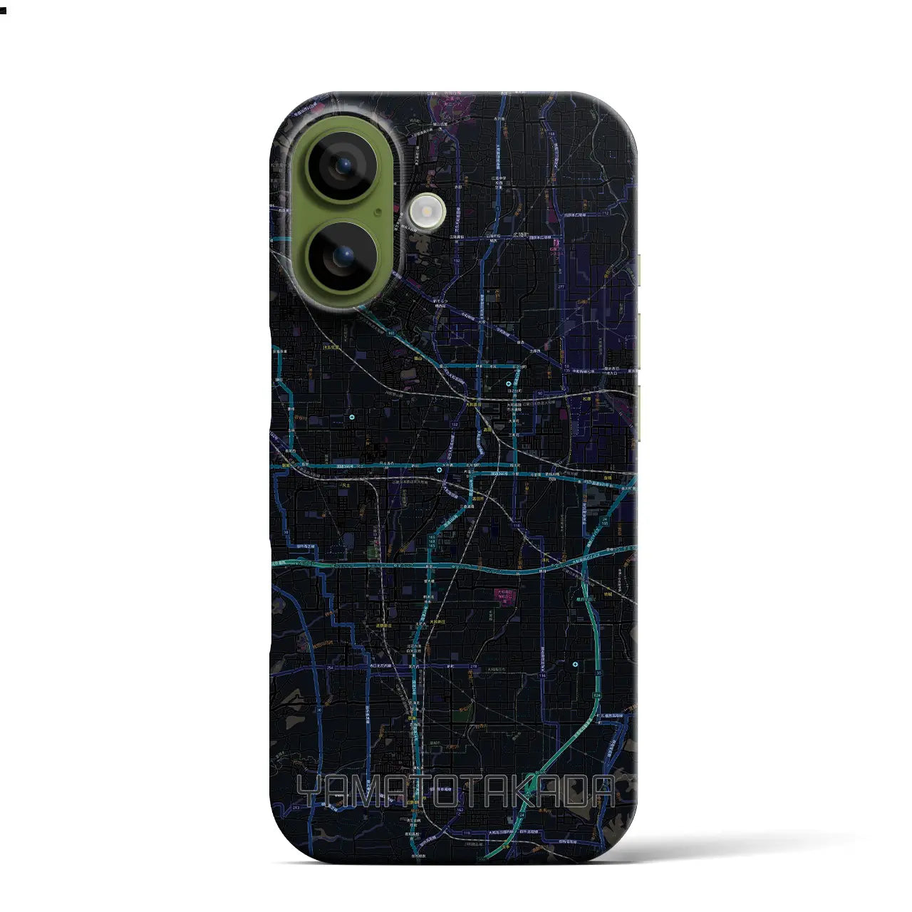 【大和高田（奈良県）】地図柄iPhoneケース（バックカバータイプ）