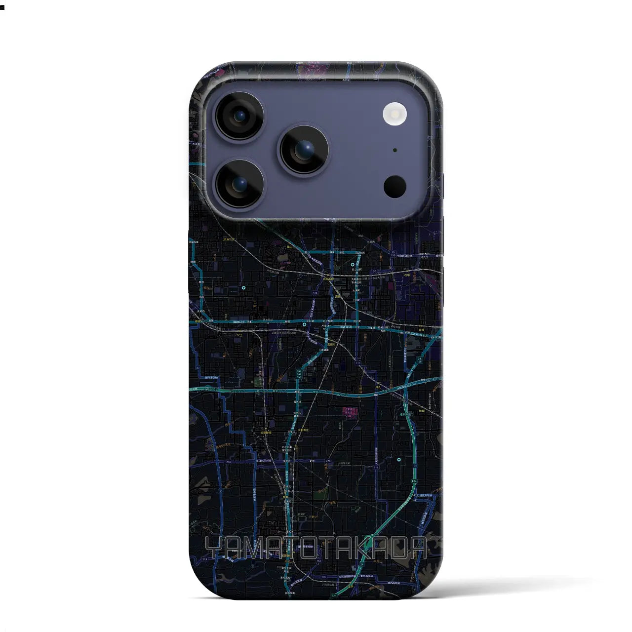 【大和高田（奈良県）】地図柄iPhoneケース（バックカバータイプ）