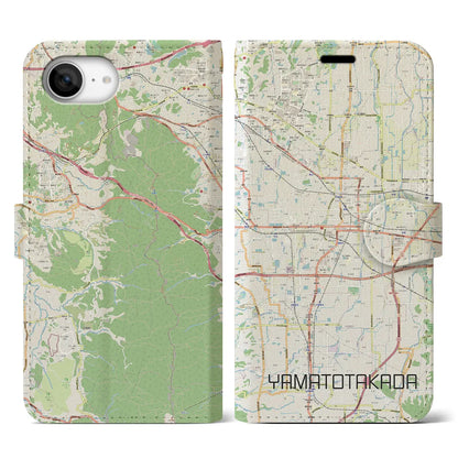 【大和高田（奈良県）】地図柄iPhoneケース（手帳タイプ）