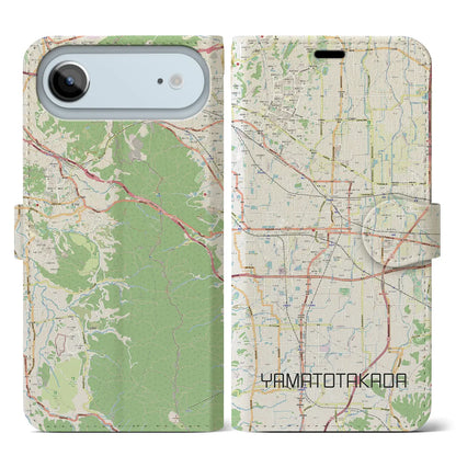 【大和高田（奈良県）】地図柄iPhoneケース（手帳タイプ）