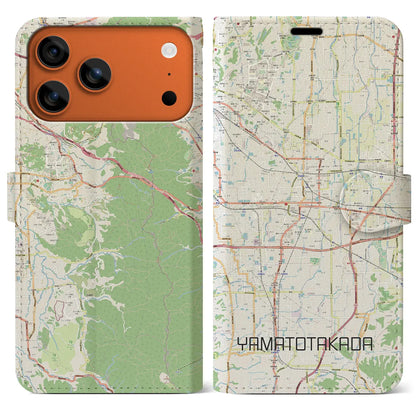 【大和高田（奈良県）】地図柄iPhoneケース（手帳タイプ）